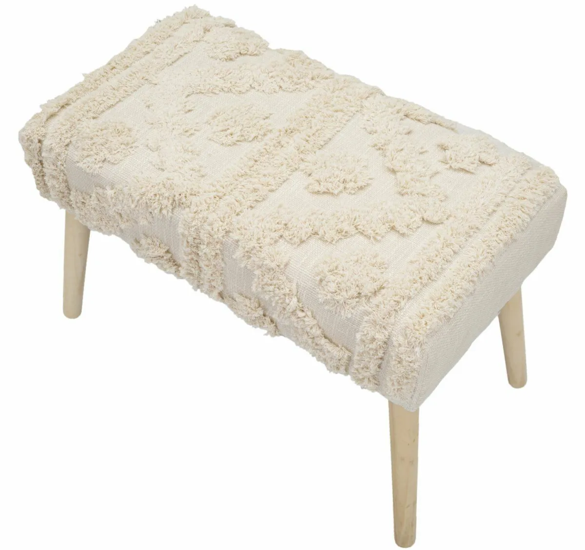 Panche > Dmora Panca piccola bianca 66x34x42h cm - Art Bianco