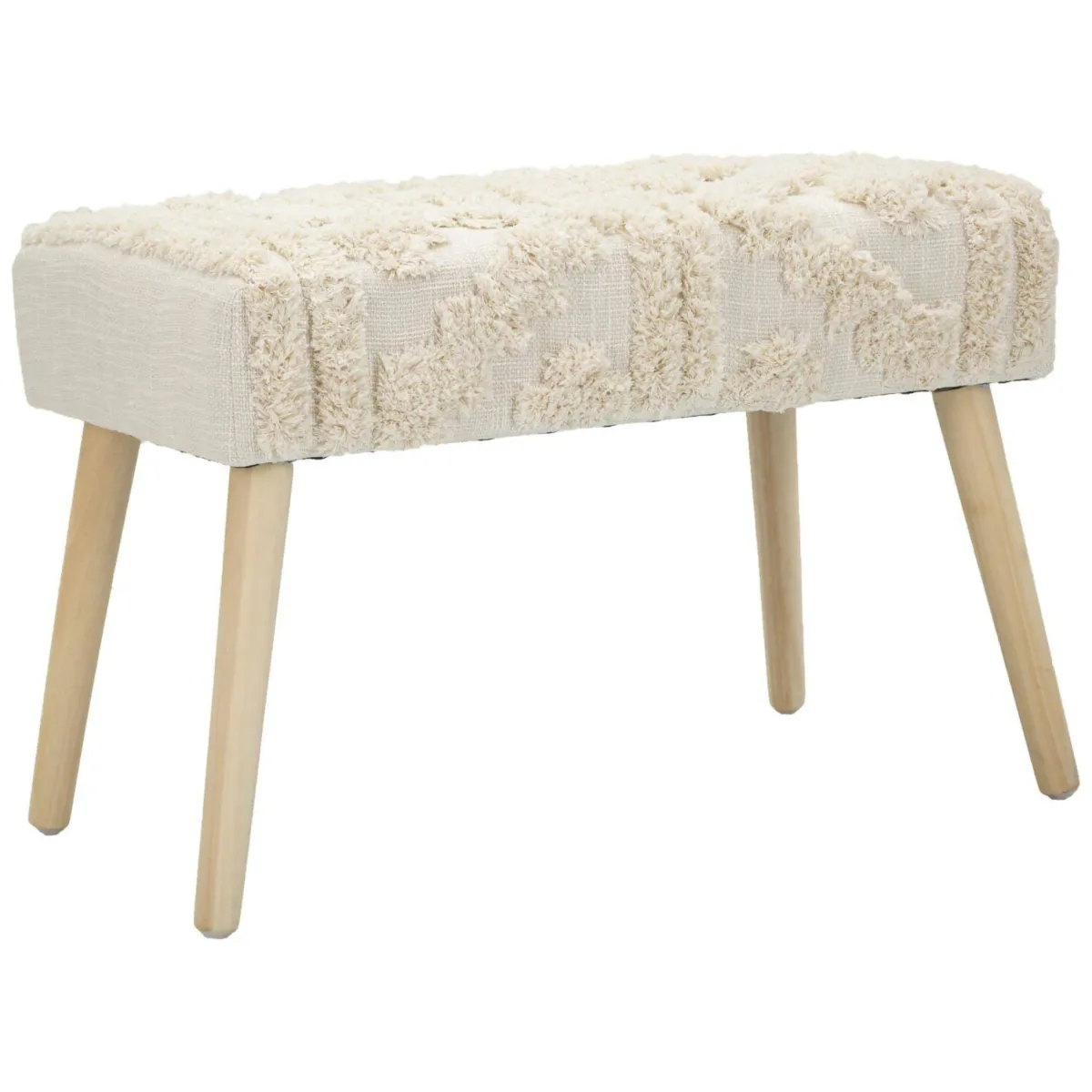 Panche > Dmora Panca piccola bianca 66x34x42h cm - Art Bianco