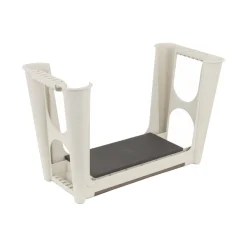 Panchine|Outdoor > Dmora Panchina da esterno Barry, 58x29h37 cm, e Marrone Beige