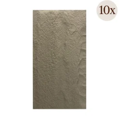 Pannelli Decorativi > Dmora Pannello Decorativo set da 20, Facile da Tagliare, Facile da Installare Texture Realistica 60x3 cm, Isolante Acustico Buona Isolazione Grigio Cemento