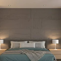 Pannello Decorativo Grigio Marrone set da 20, Facile da Tagliare, Facile da Installare Texture Realistica 60x3 cm, Isolante Acustico Buona Isolazione