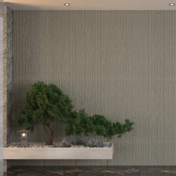 Pannelli Decorativi > Dmora Pannello Decorativo set da 12, Facile da Tagliare, Facile da Installare Texture Realistica 60x2.5 cm, Isolante Acustico Buona Isolazione Grigio Roccia