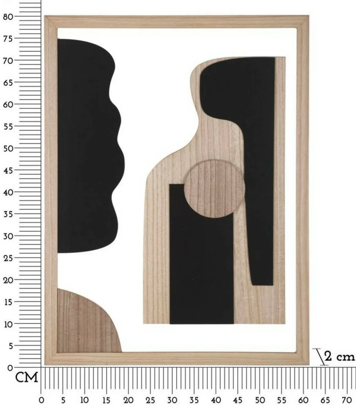 Pannello decorativo Pistoletto, 60x2 h80 cm, Multicolore