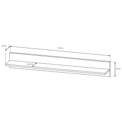Parete Attrezzata Bianco Lucido Marrone Rovere Modulabile 8 Ripiani, 11 Vani - Kanazala