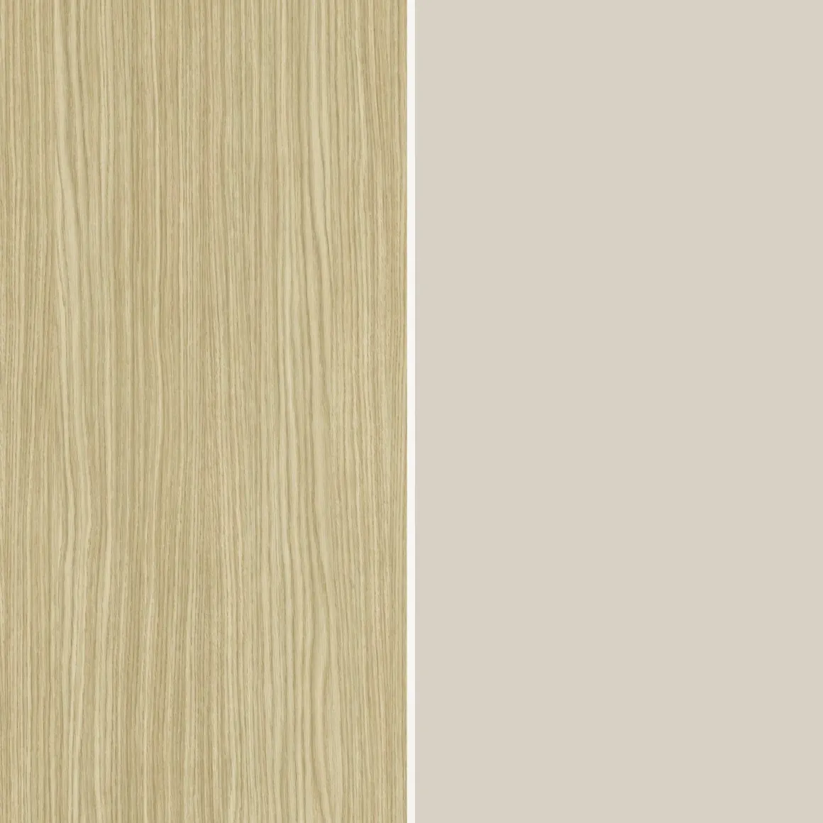 Parete Attrezzata Marrone Acero Beige Cashmere 8 Ripiani 5 Ante 245x40x191.2h cm, Apertura Battente - Galatina