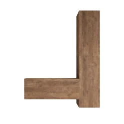 Pareti Attrezzate > Dmora Parete Attrezzata Modulabile 3 Ripiani, 3 Ante - Gavala Marrone Noce