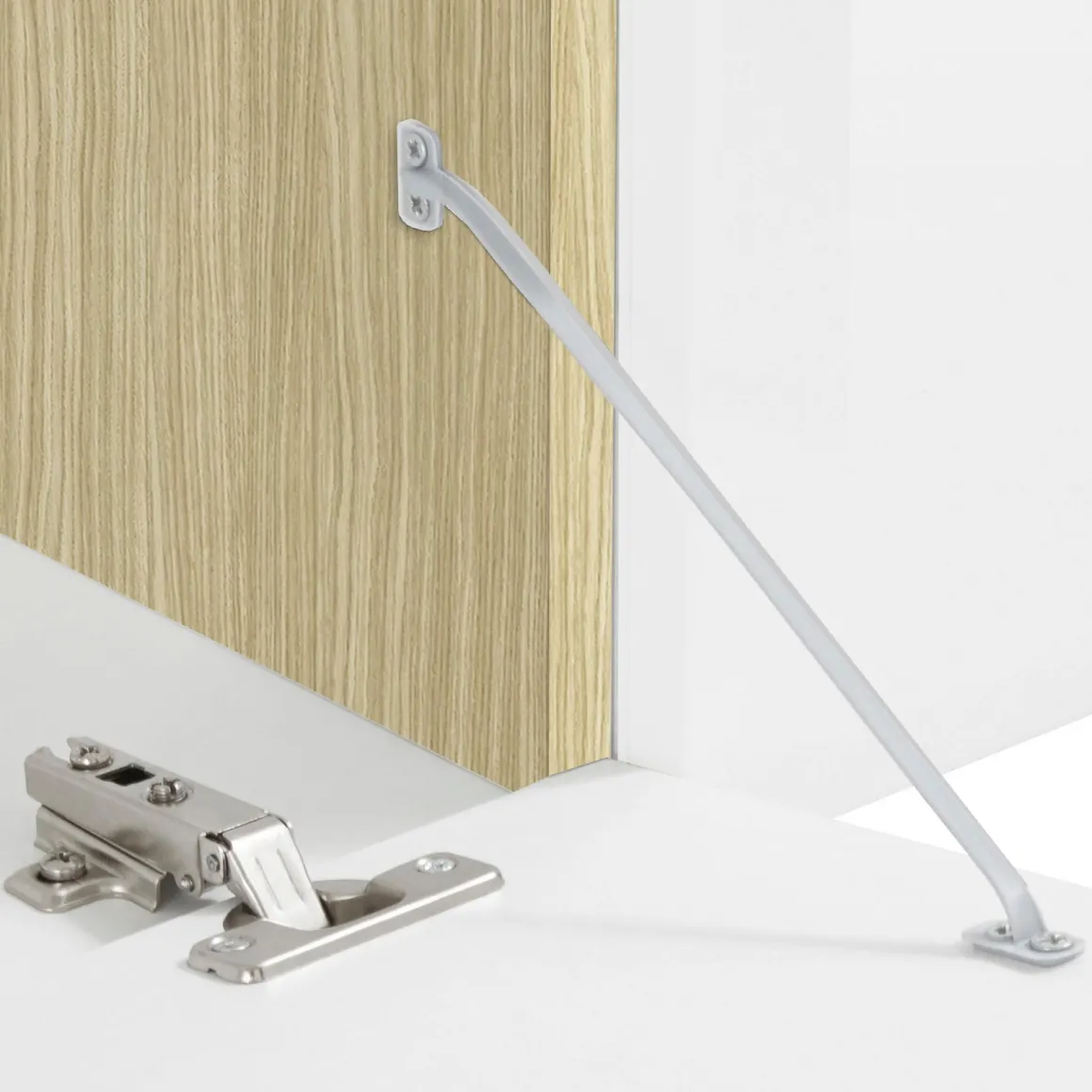 Parete Attrezzata Marrone Rovere Beige Cashmere 14 Ripiani 6 Ante 290x40x190h cm, Apertura Battente - Solopaca