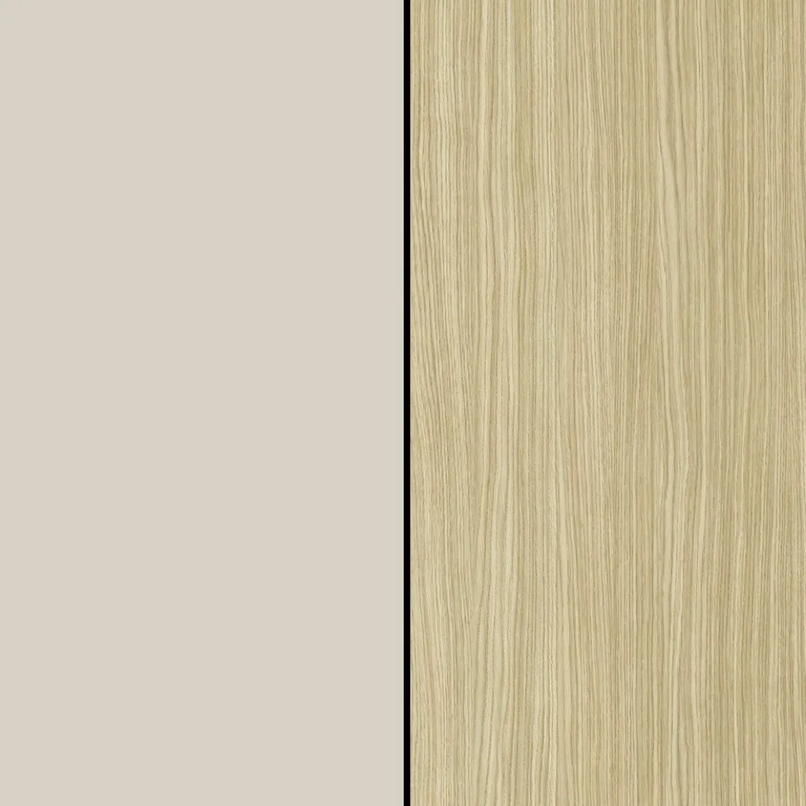 Parete Attrezzata Marrone Rovere Beige Cashmere 14 Ripiani 6 Ante 290x40x190h cm, Apertura Battente - Solopaca