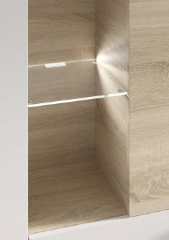 Salotto|Pareti Attrezzate > Dmora Parete attrezzata moderna 290cm bianca lucida - Arga Bianco Lucido