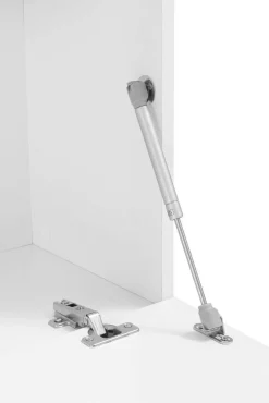 Parete attrezzata 22 ripiani 340cm bianca lucida - Atta
