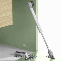 Parete Attrezzata Verde Modulabile 10 Ripiani 280x45x120.5h cm, Apertura a Ribalta, Battente - Lazzate