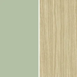 Parete Attrezzata Verde Modulabile 10 Ripiani 280x45x120.5h cm, Apertura a Ribalta, Battente - Lazzate