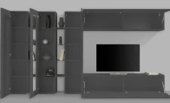 Parete salotto smart 320cm antracite - Bellino