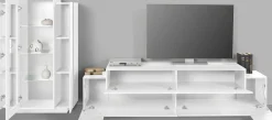 Salotto > Dmora Parete soggiorno smart 280cm bianca - Maja Bianco