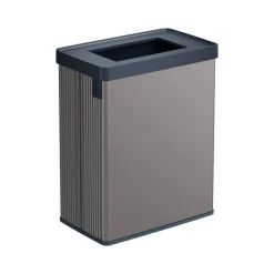 Pattumiera aperta 54 L 44x27x69h cm grigio scuro - Longueuil