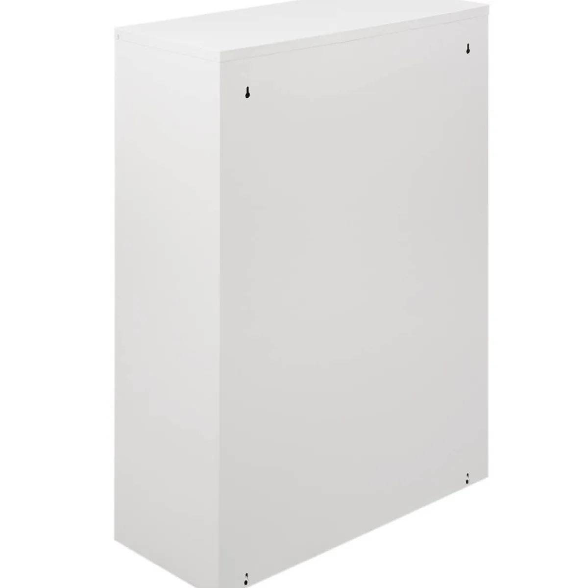 Pattumiere > Dmora Pattumiera Capacità 72 (18 per Secchio) Fissaggio a Muro Opzionale 60x25x93h cm, 4 Cestini - Anukhatun Bianco