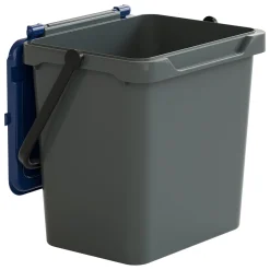 Cucina|Pattumiere > Dmora Pattumiera Capacità 34 lt un Cestino 40x31x39h cm, Made in Italy - Foscas Blu
