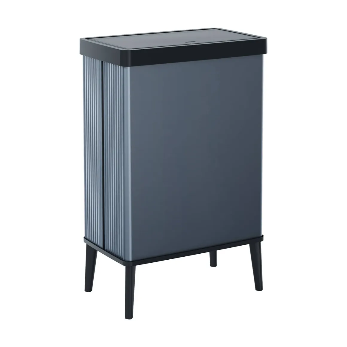 Pattumiera scandi 54 L 44x27x69h cm blu - Tofino
