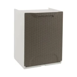 Pattumiera tortora e bianco 34x47h cm - Nakri