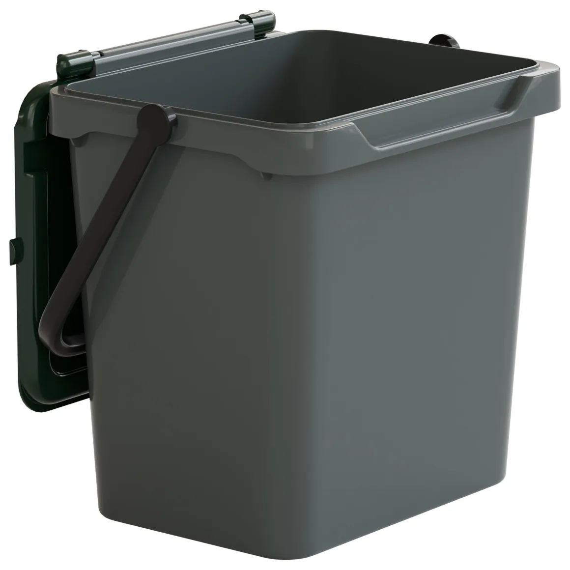 Pattumiera Verde Capacità 38 lt un Cestino 40x31x39h cm, Made in Italy - Foscas