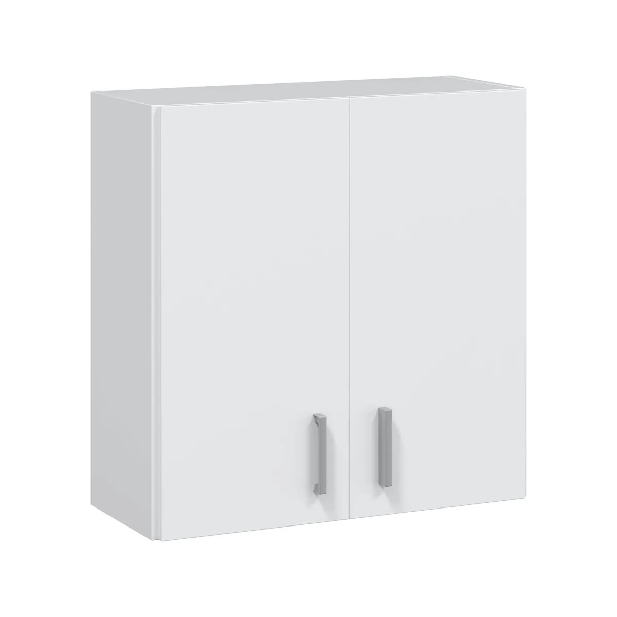 Cucina|Mobili Pensili > Dmora Pensile bagno 2 ante 60x60h cm - Mors Bianco
