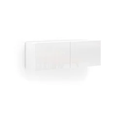 Pensile bagno 112x37h cm bianco lucido - Ostrense