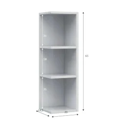 Pensile moderno 20x65h cm bianco - Alinka