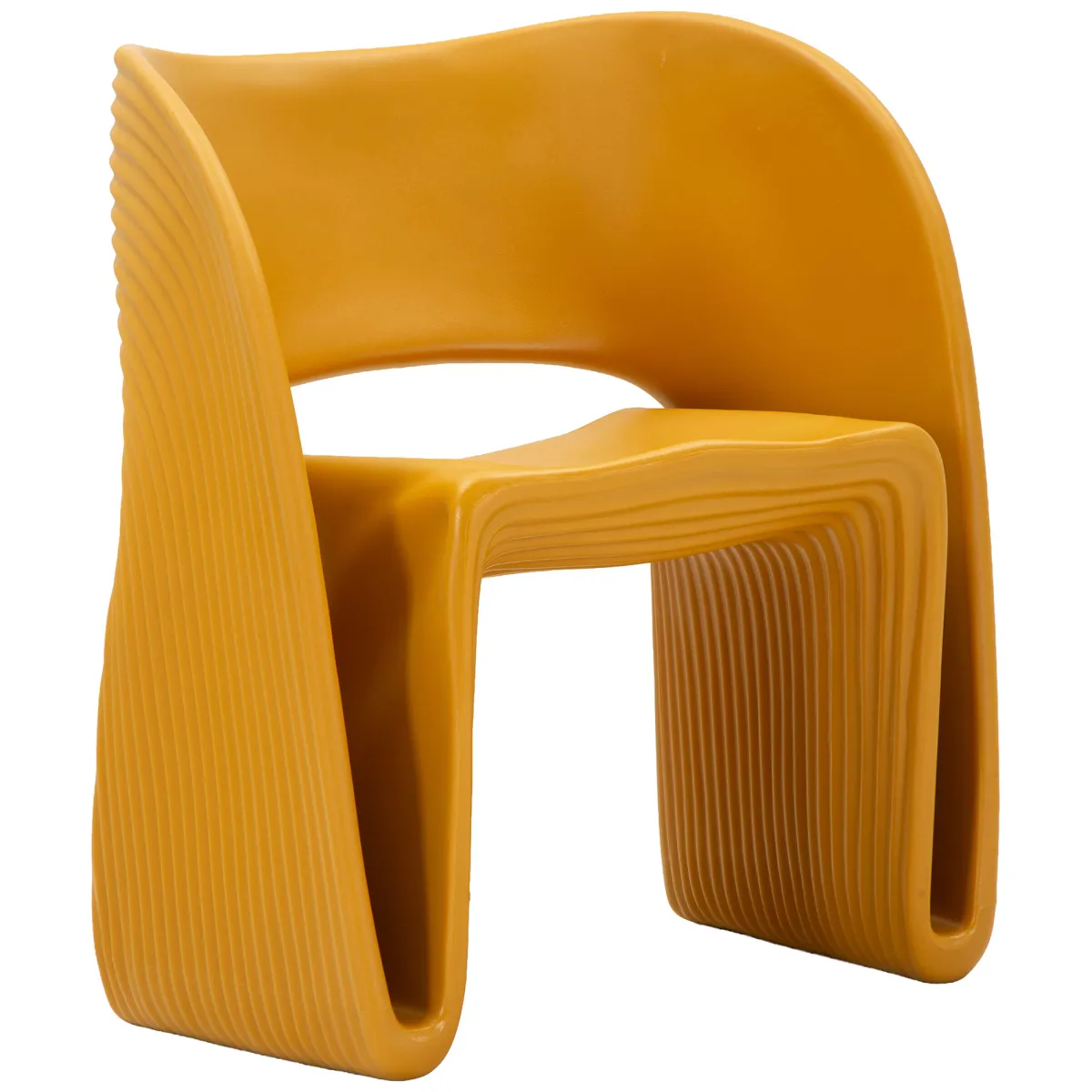 Poltrone > Dmora Poltrona Adatto per Indoor/outdoor Braccioli 59x79x68h cm, Altezza Seduta 45 cm - Galire Arancione Senape