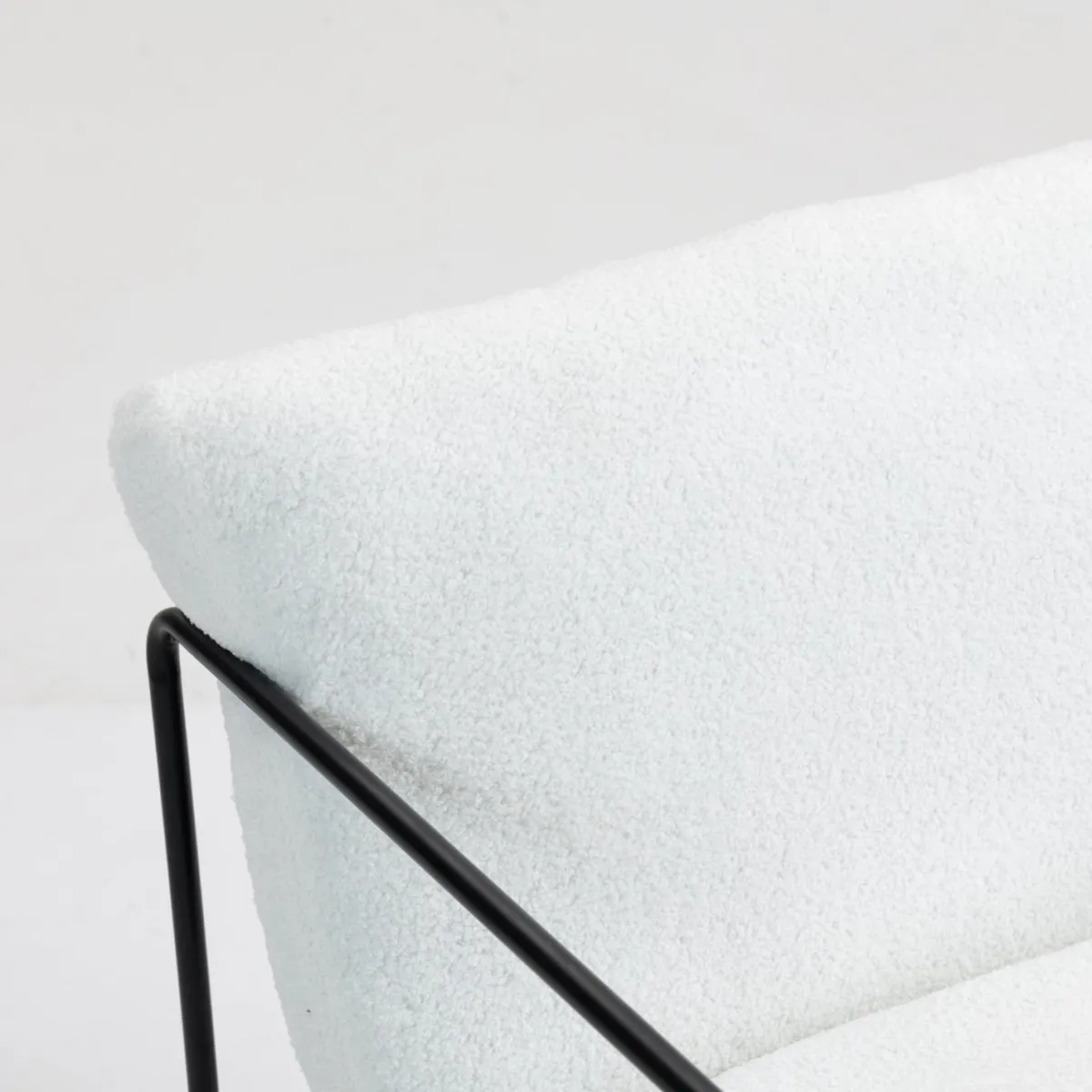 Poltrone|Poltroncine > Dmora Poltrona Braccioli Peso Supportato 120 kg 61x67x75h cm, Materiale Struttura in Metallo - Appare Bianco