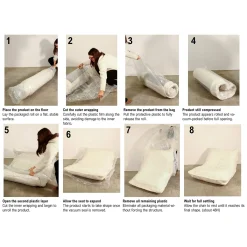 Poltrone > Dmora Poltrona Reclinabile Trasformabile in Letto, Rivestimento in Tessuto Bouclè 31x31x97h cm, Materiale Struttura in Tessuto - Abyane Bianco