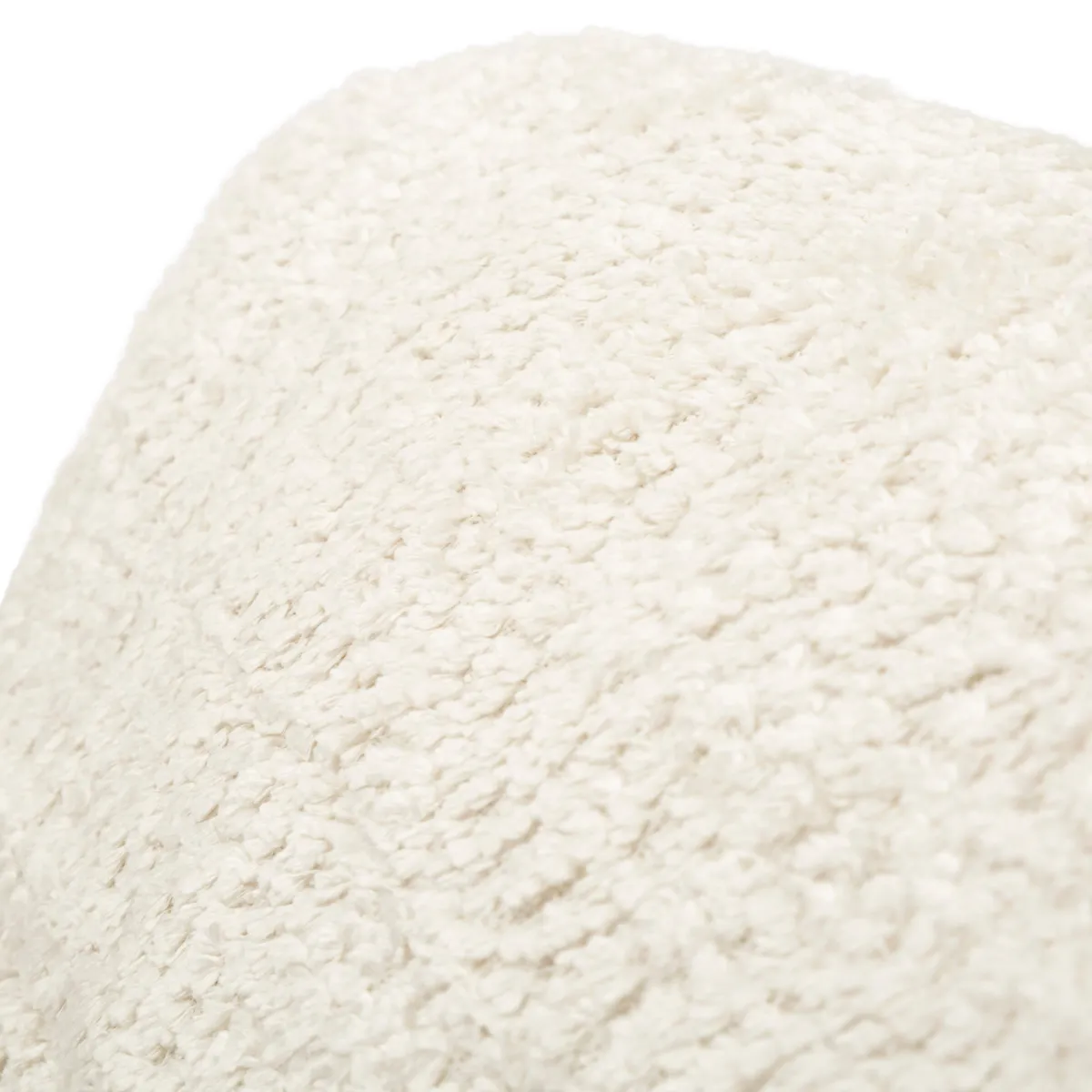 Poltrone > Dmora Poltrona Reclinabile Trasformabile in Letto, Rivestimento in Tessuto Bouclè 31x31x97h cm, Materiale Struttura in Tessuto - Abyane Bianco