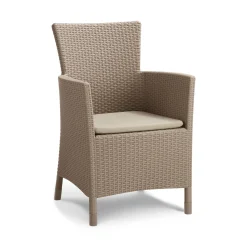 Poltrona da esterno Steinbach, 62x60 h89 cm, Tortora