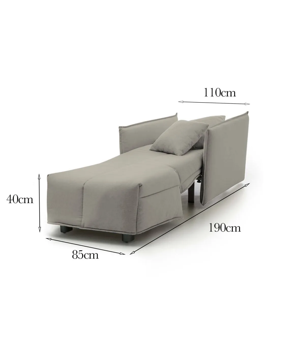 Poltrone|Salotto > Dmora Poltrona in poliestere sfoderabile con braccioli - Atlantis Blu