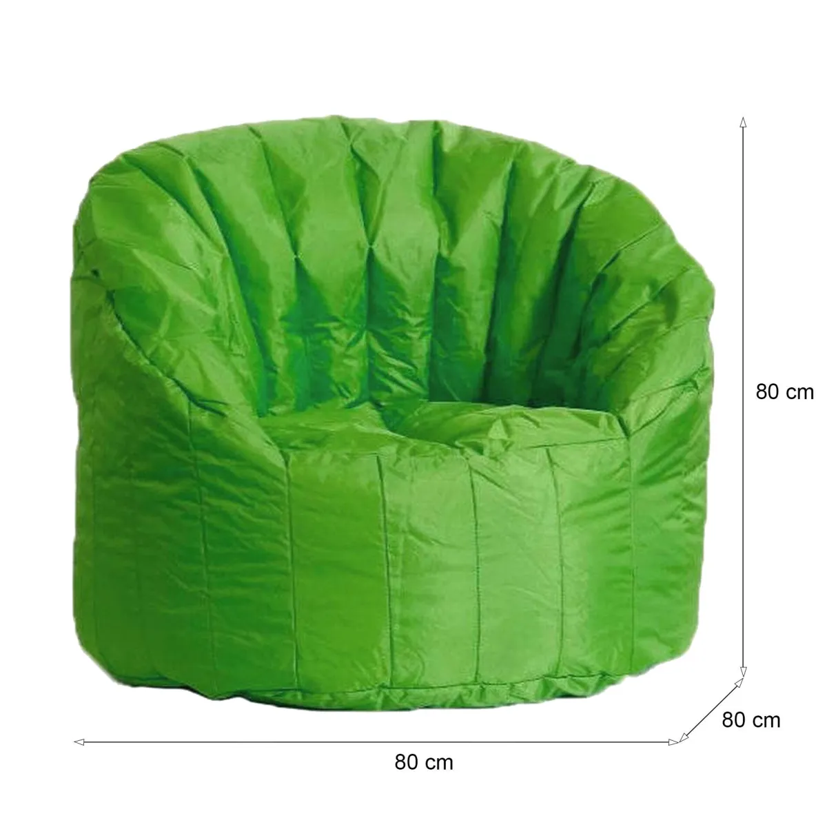 Poltrone|Poltroncine > Dmora Poltrona in poliestere - Allos Verde