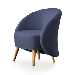 Poltrone|Poltroncine > Dmora Poltrona in tessuto - Alla Blu
