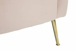 Poltrone|Poltroncine > Dmora Poltrona in tessuto con braccioli - Prampolini Rosa