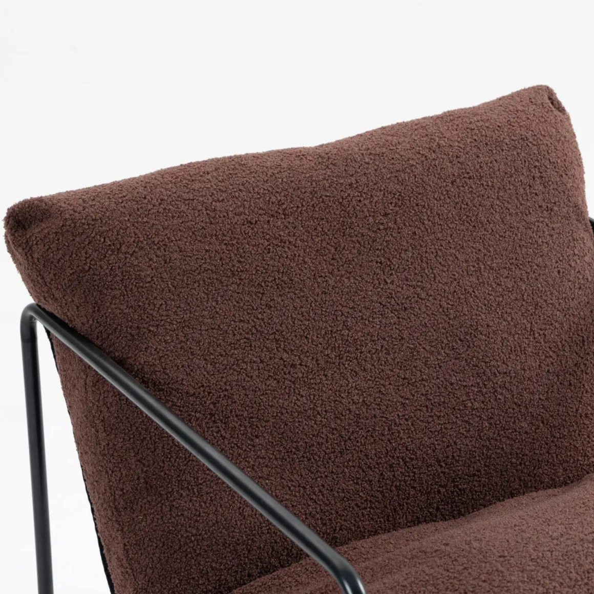 Poltrona Marrone Braccioli Peso Supportato 120 kg 61x67x75h cm, Materiale Struttura in Metallo - Appare