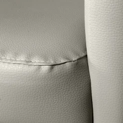 Poltrone|Poltroncine > Dmora Poltrona moderna in ecopelle con braccioli nera - Ago Nero