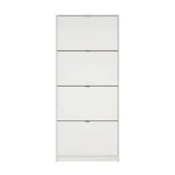 Scarpiere > Dmora Porta scarpe 4 ante bianca 70x162h cm - Epidoto Bianco