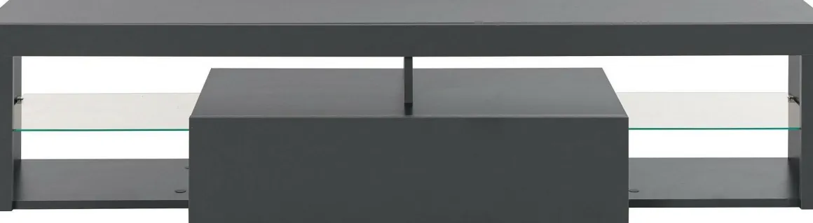 Porta TV antracite 160x40x35h cm in legno - Ivy