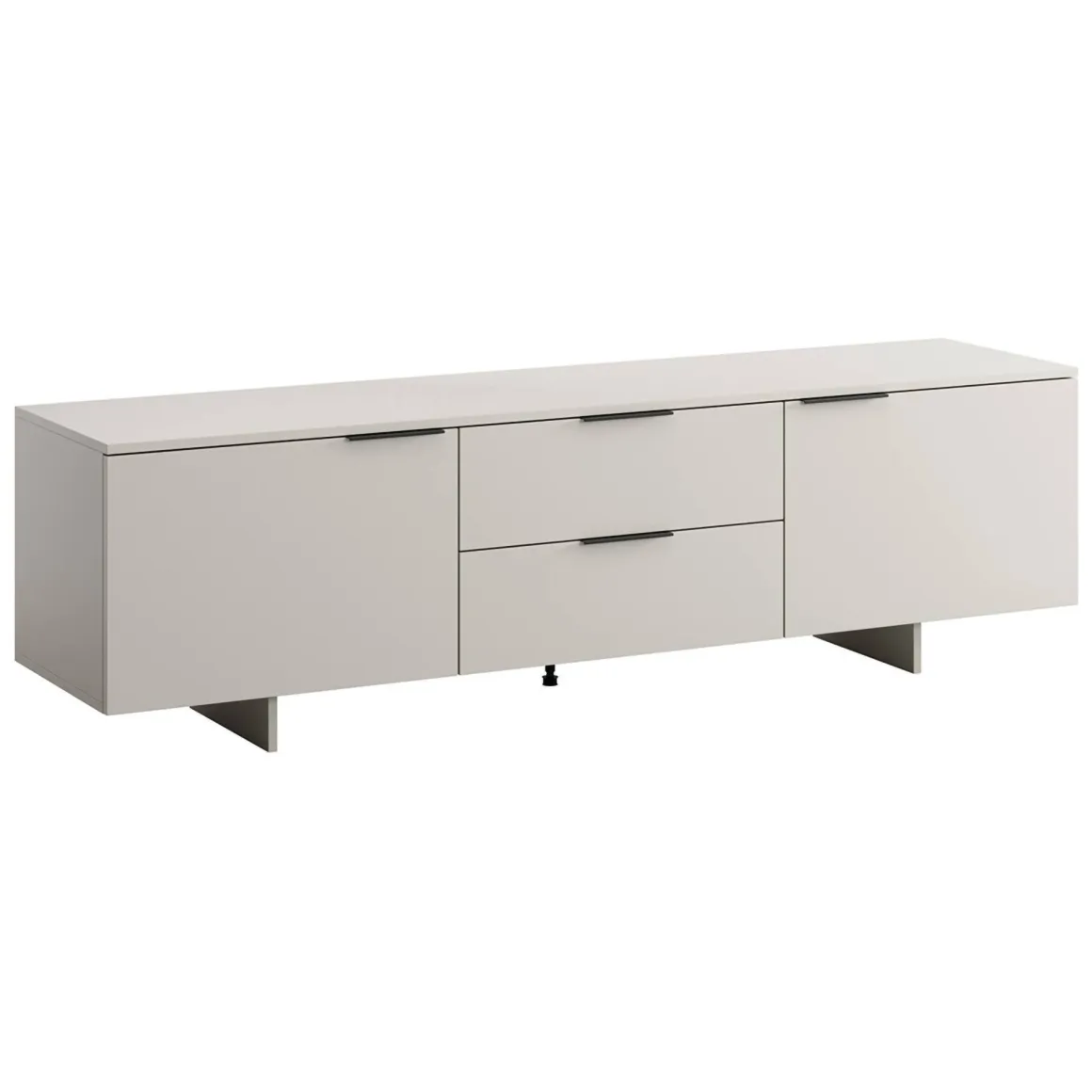 Porta TV beige 180x41x55h cm 2 ante e 2 cassetti - Cislago