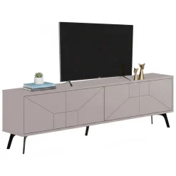 Mobili Porta Tv > Dmora Porta TV 180x29x50h cm 4 ante - OlgadiKiev Beige