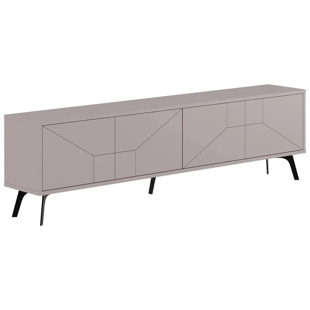 Mobili Porta Tv > Dmora Porta TV 180x29x50h cm 4 ante - OlgadiKiev Beige