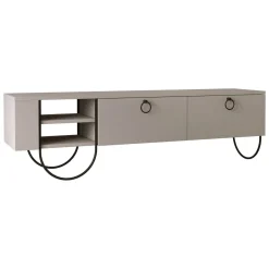 Porta TV beige 150x36x44h cm in legno - Adige