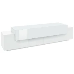 Porta TV bianco lucido 200x45x52h cm 3 ante - Arold