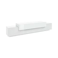Porta TV bianco lucido 240x45x52h cm 3 ante - Tiche