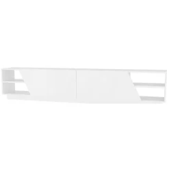 Mobili Porta Tv|Salotto > Dmora Porta TV 240x37x47h cm 2 ante - Apat Bianco