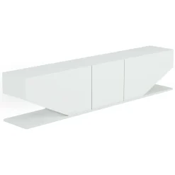 Porta TV bianco 180x30x40h cm 3 ante - Assorata
