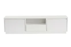 Mobili Porta Tv > Dmora Porta TV 160x29x42h cm 3 ante - Morrigan Bianco