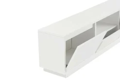 Mobili Porta Tv > Dmora Porta TV 160x29x42h cm 3 ante - Morrigan Bianco
